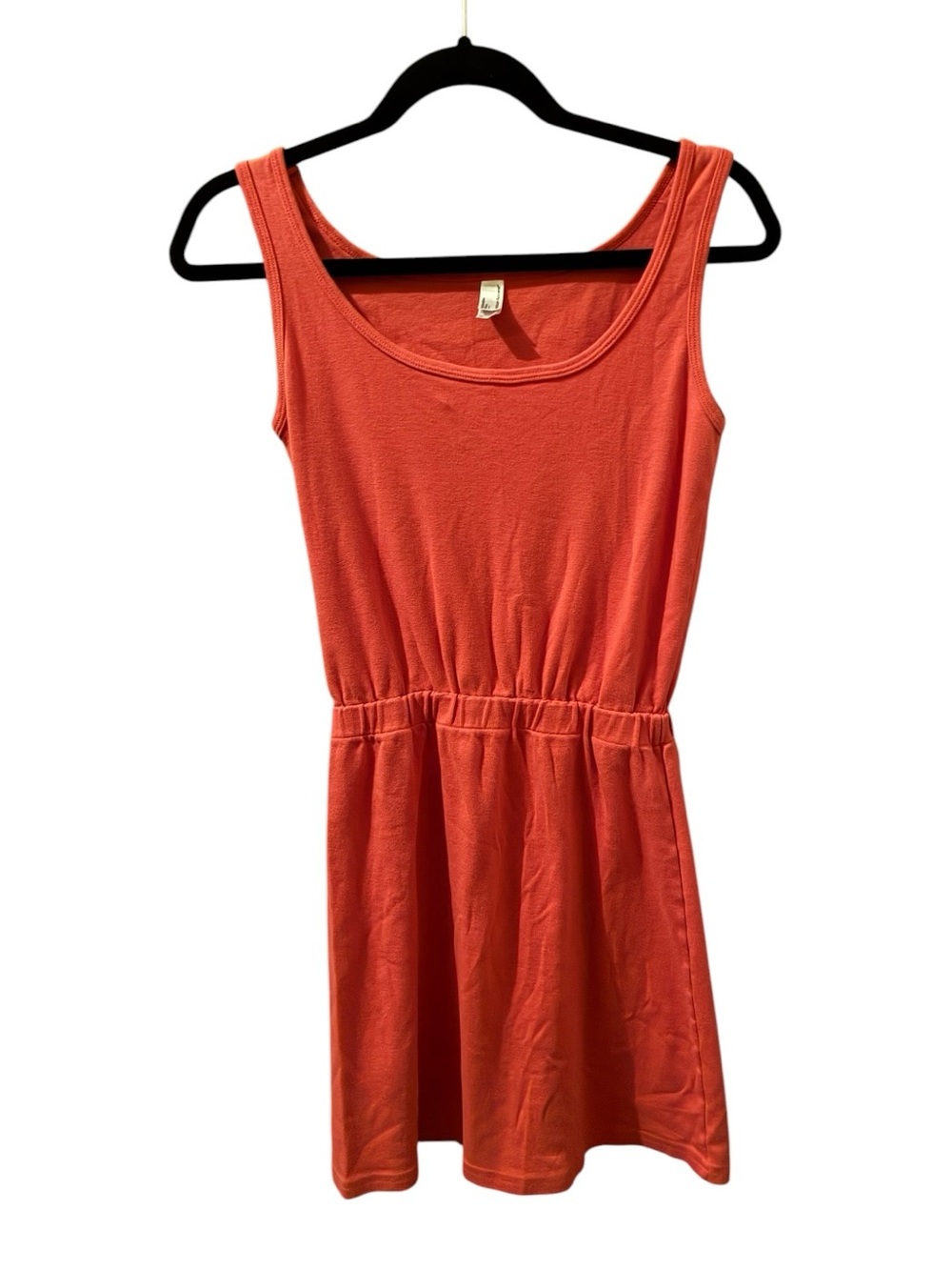 EUC AMERICAN APPAREL CORAL TANK
STYLE MINI DRESS SIZE M